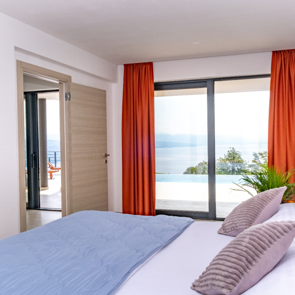 Camere da letto, Villa Deavista Opatija, Villa Deavista Opatija con piscina, Kvarner, Croazia Matulji