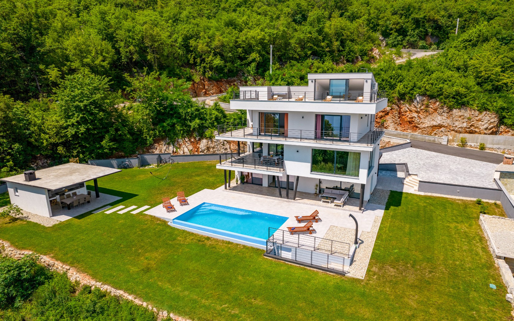 Breathtaking views and luxury -  within reach at Villa Deavista Opatija, Villa Deavista Opatija with Pool, Kvarner, Croatia Matulji